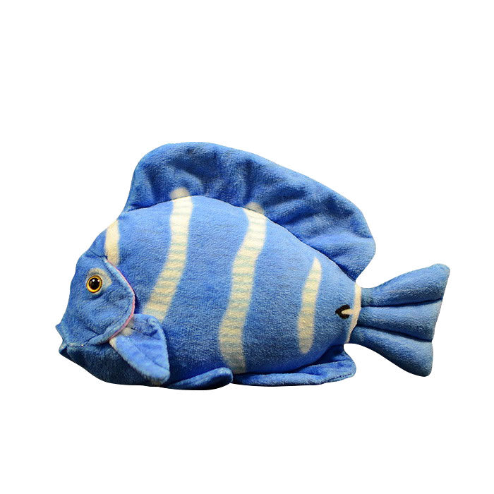 Cute tropical fish Atlantic blue hanging doll simulated blue thorn tail fish simulated animal plush toy