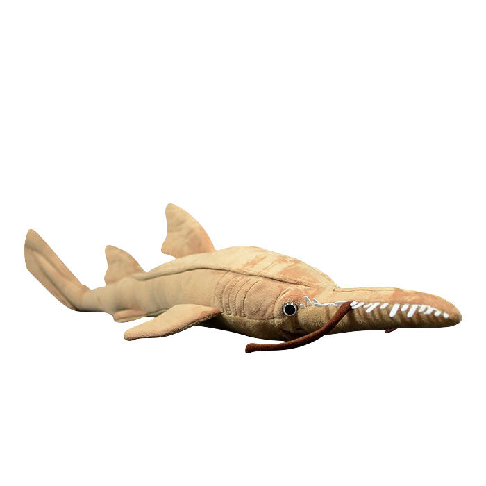 Cute saw shark doll simulation long nose saw shark doll simulation animal plush toy model gift