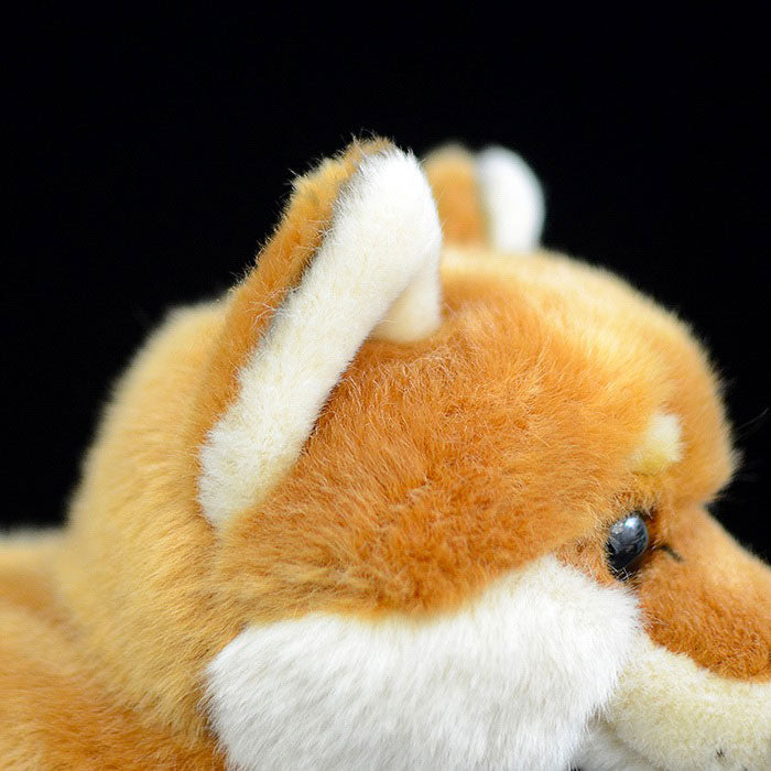 Cute dog doll simulation Japanese Chaigou doll standing dog plush toy simulation animal 28cm
