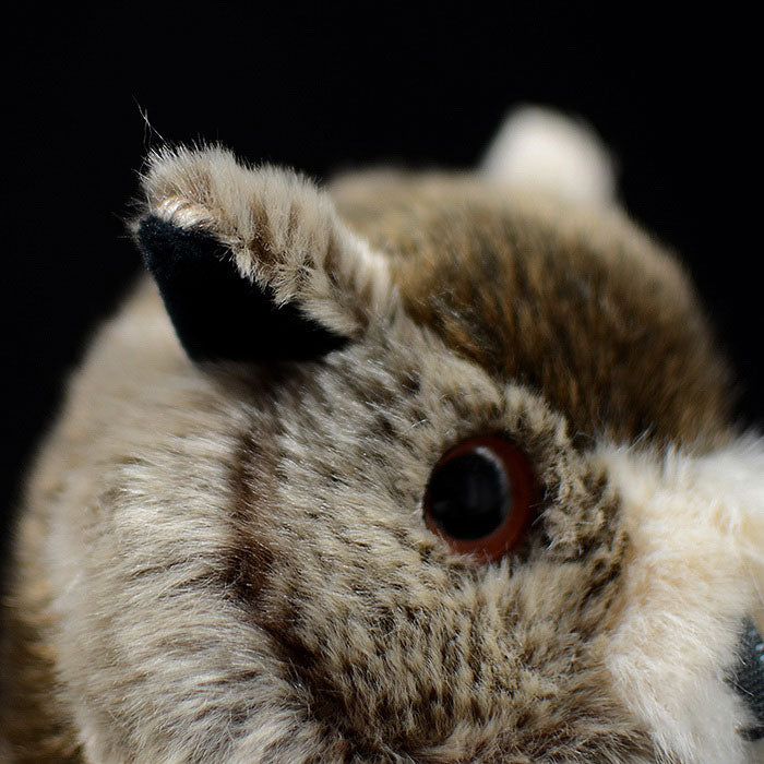 Simulated Tibetan carved owl doll cute owl doll simulated animal model plush toy gift