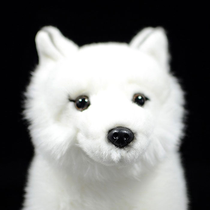 Simulation white fox doll arctic fox doll plush toy simulation animal model