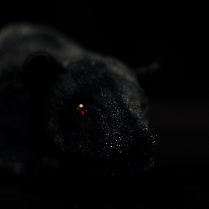 Super soft black mouse mouse plush toy mouse doll simulation animal plush toy 17CM