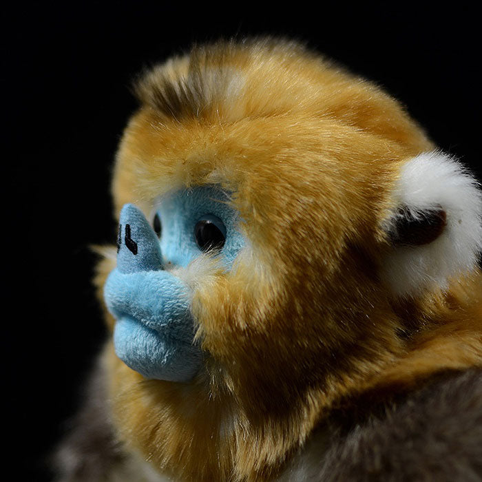 Simulated standing golden monkey bears plush toy doll lovely doll animal model gift