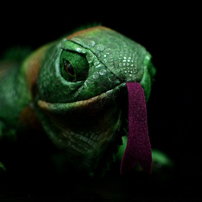 Simulation green iguana lizard doll cute lizard plush toy simulation animal plush toy 66CM