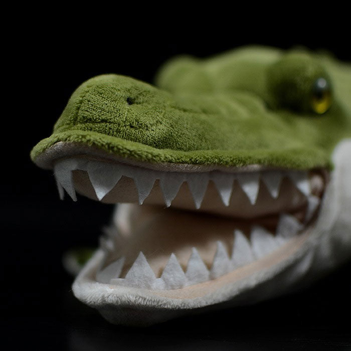 Super cute crocodile plush toy doll cute simulation green crocodile doll plush toy model gift