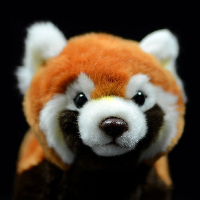 Cute little panda doll super cute simulated red panda doll simulated animal plush toy model gift