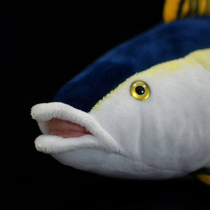 Cute tuna doll yellowfin tuna plush toy simulated animal plush toy 40cm