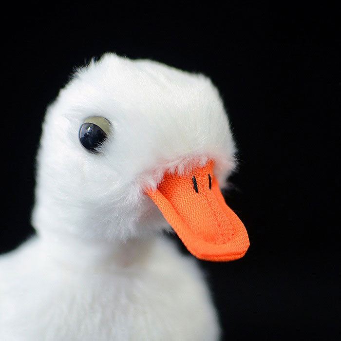 Cute duckling doll simulation white duckling plush toy simulation animal plush toy 12CM