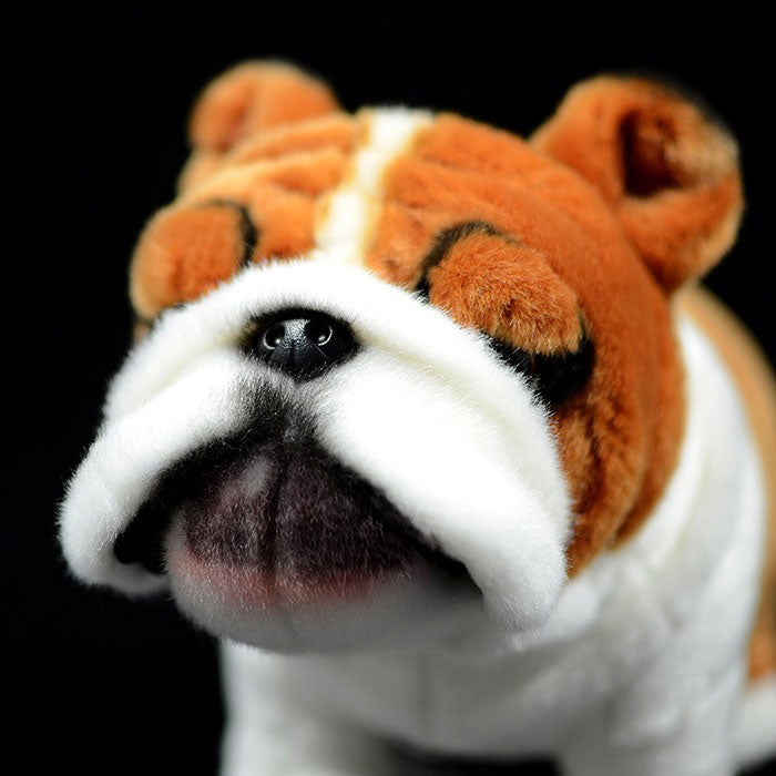 Simulated dog doll British Bulldog doll simulated animal tiger dog plush toy model