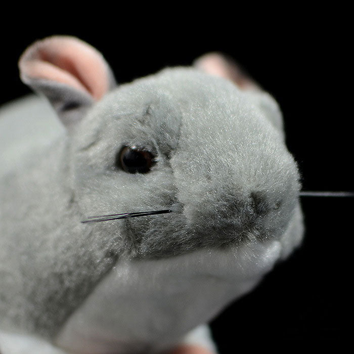 Cute plush Mouse Doll simulated chinchilla doll, plush mouse simulated animal model plush toy gift