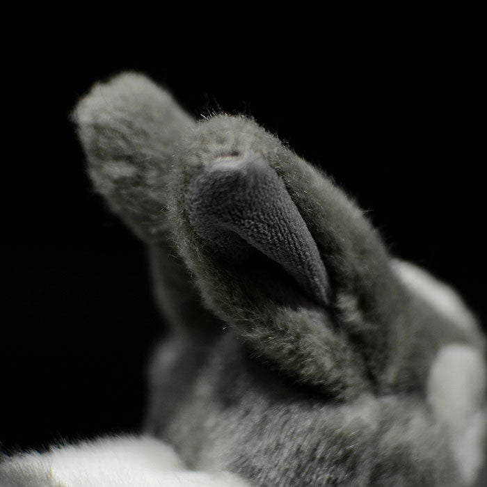 Gray lovely Dutch Rabbit plush toy doll simulation rabbit doll simulation animal model gift