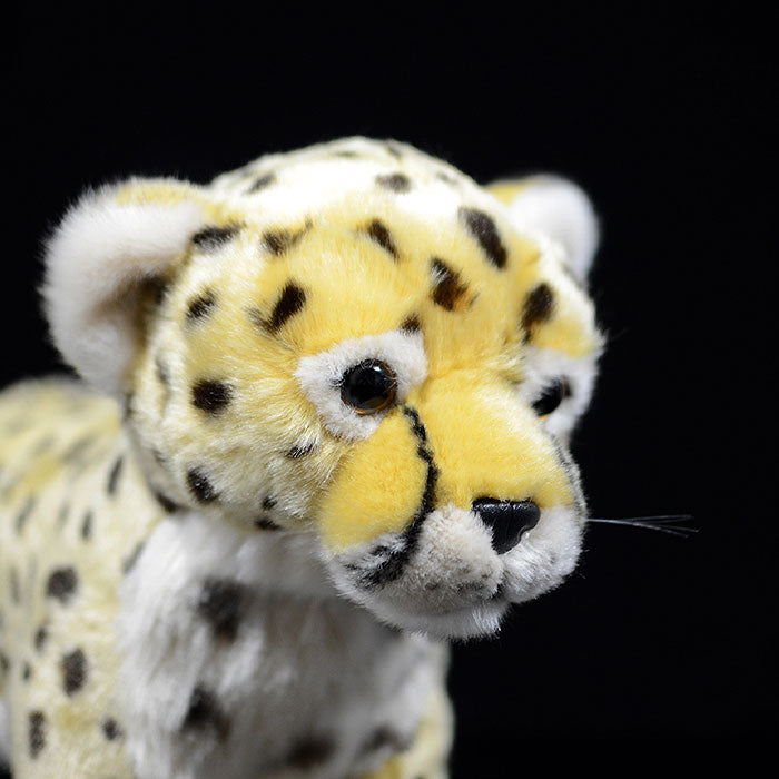 Simulated standing cheetah plush toy cheetah doll cute leopard doll simulated animal model gift