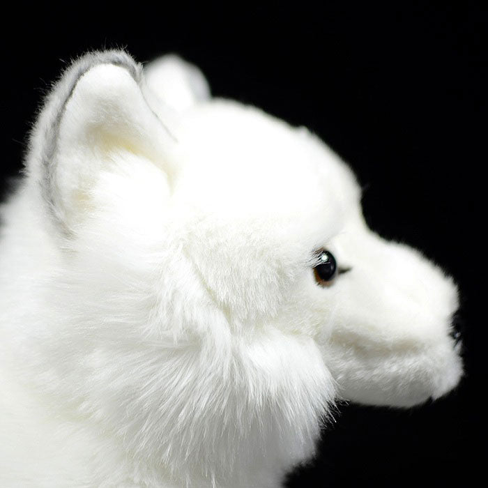 Simulation white fox doll arctic fox doll plush toy simulation animal model