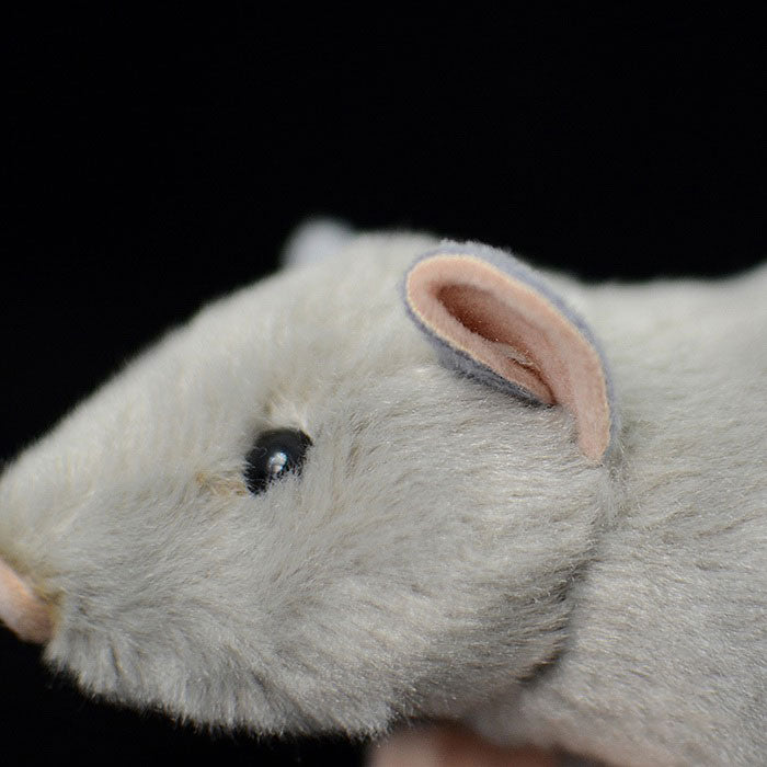 Super soft gray mouse mouse plush toy mouse doll simulation animal plush toy 17CM