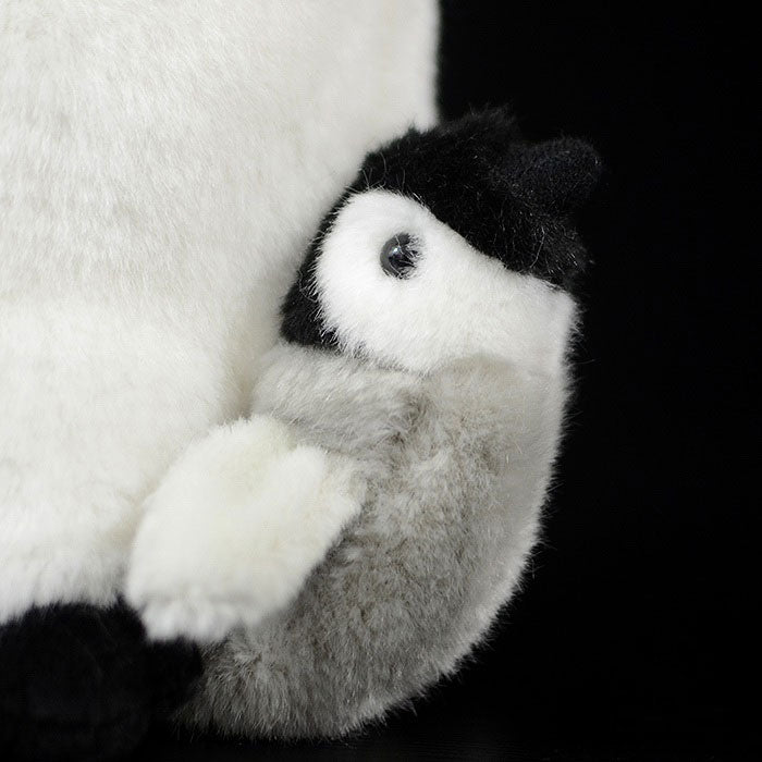 Cute emperor penguin doll simulated Penguin mother and child Penguin simulated animal plush toy 25cm