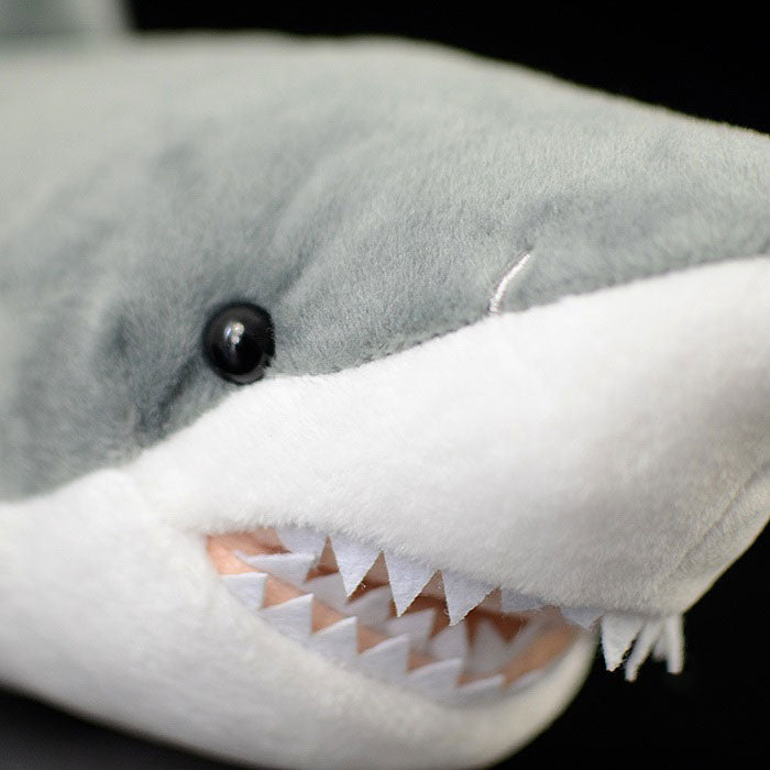 Special cute great white shark doll simulation shark plush toy simulation animal plush toy 40CM