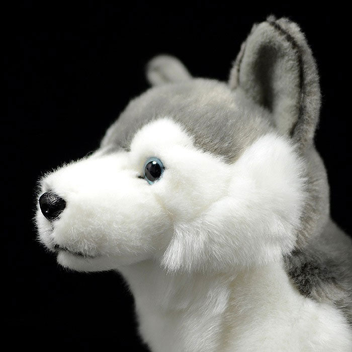 Foreign trade tail order exported to New Zealand squatting husky plush toys lovely dog doll simulation animals