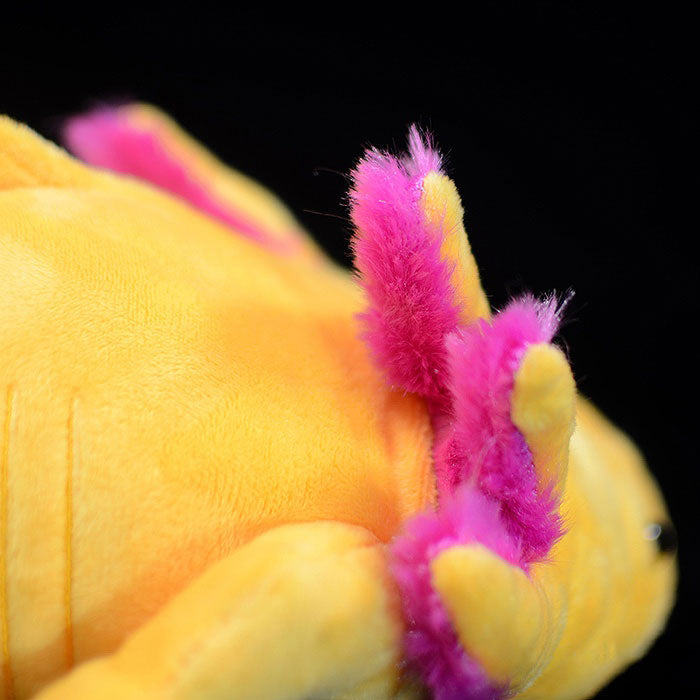 Simulated west American blunt mouth salamander plush toy doll yellow hexagonal dinosaur doll simulated animal plush doll