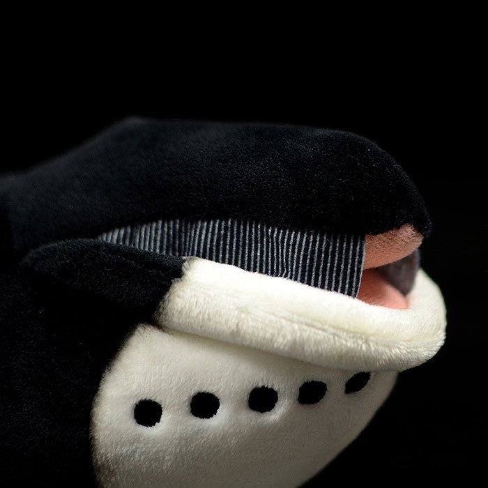 Cute bowhead whale doll Greenland right whale doll simulation animal plush toy model gift