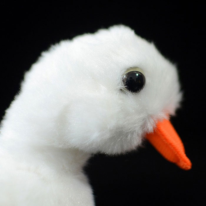 Cute duckling doll simulation white duckling plush toy simulation animal plush toy 12CM