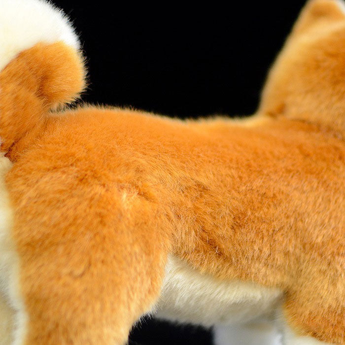 Cute dog doll simulation Japanese Chaigou doll standing dog plush toy simulation animal 28cm