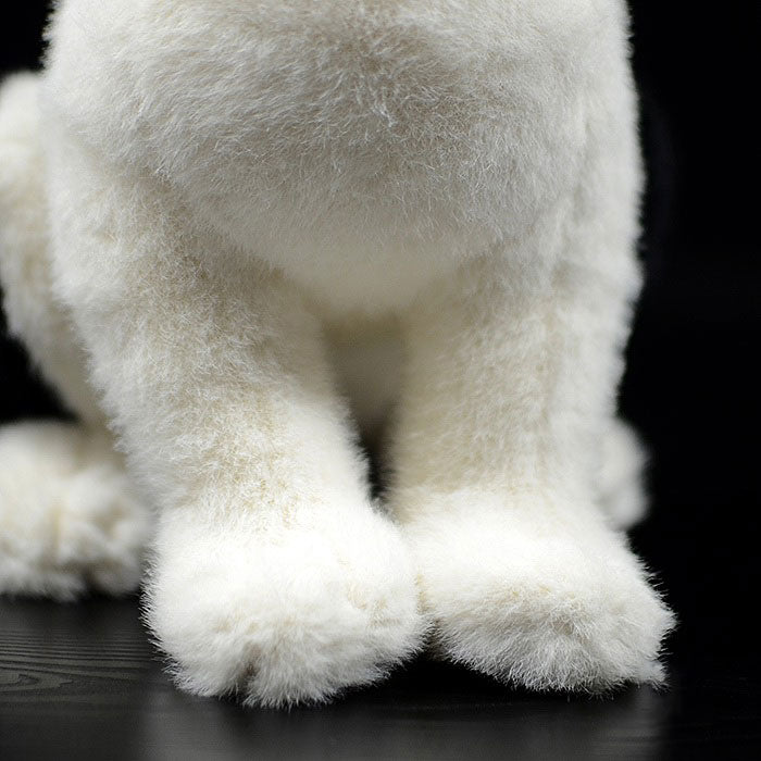 Simulation black and white cat doll cute cow cat doll Chinese garden cat plush toy simulation animal
