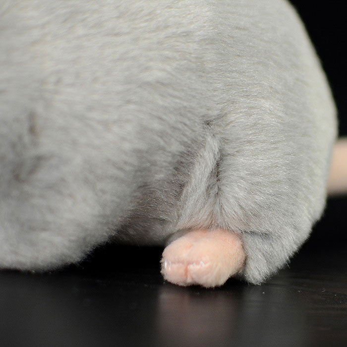 Super soft gray mouse mouse plush toy mouse doll simulation animal plush toy 17CM