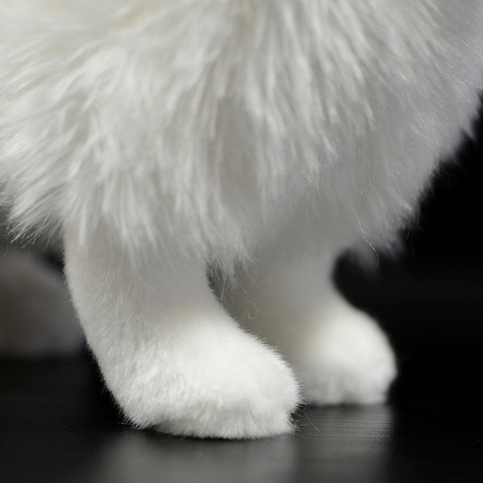 Simulation dog doll cute Samoyed doll simulation animal Samoyed dog plush toy model