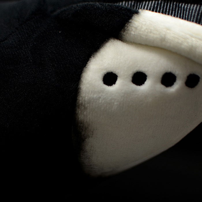 Cute bowhead whale doll Greenland right whale doll simulation animal plush toy model gift