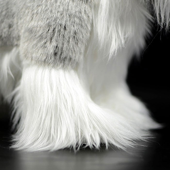 Simulation dog doll cute Czech terrier doll simulation animal mini schnauzer plush toy model