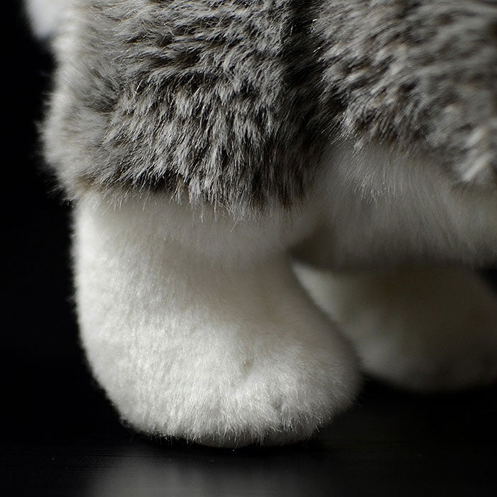 Foreign trade tail order exported to Germany standing cute husky dog plush toy dog doll simulation animal