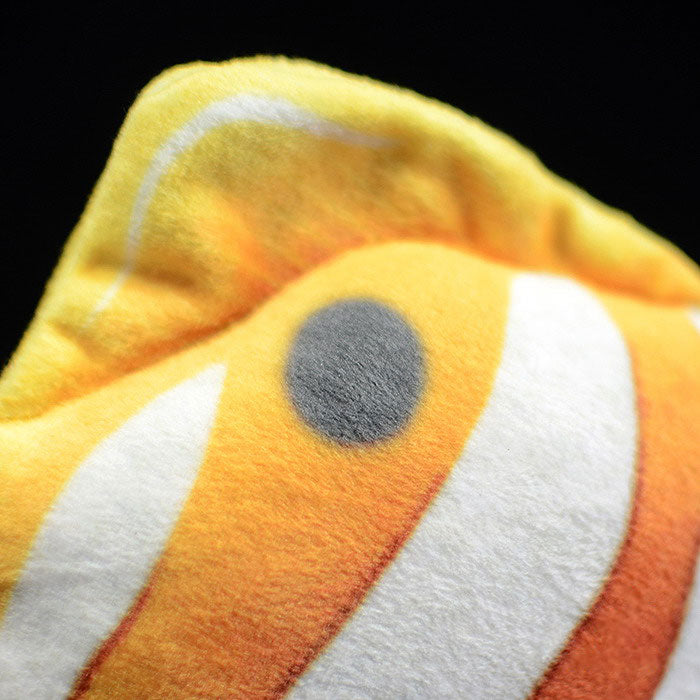 Cute tropical fish three rocket fish doll simulation copper belt butterfly fish simulation animal plush toy