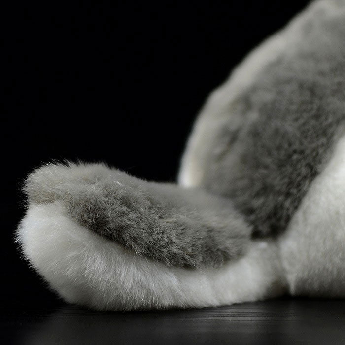 Foreign trade tail order exported to New Zealand squatting husky plush toys lovely dog doll simulation animals