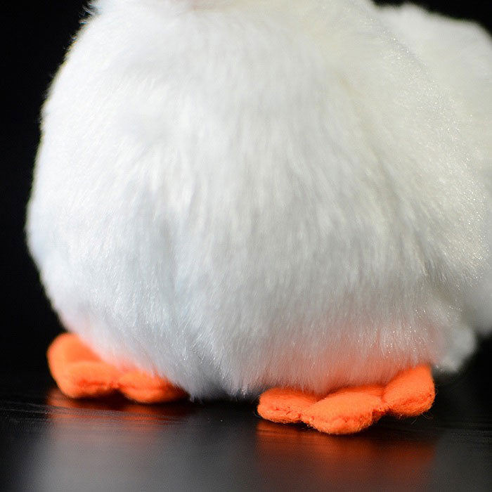 Cute duckling doll simulation white duckling plush toy simulation animal plush toy 12CM