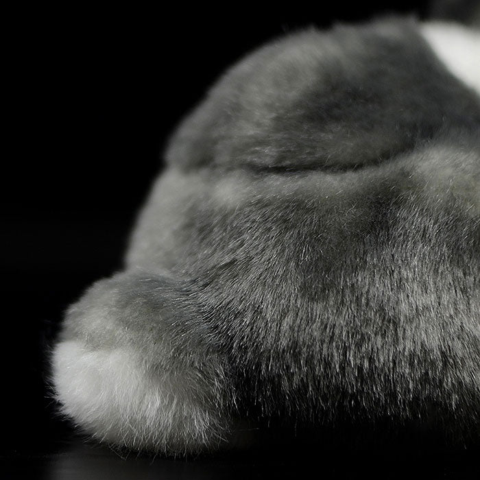 Gray lovely Dutch Rabbit plush toy doll simulation rabbit doll simulation animal model gift