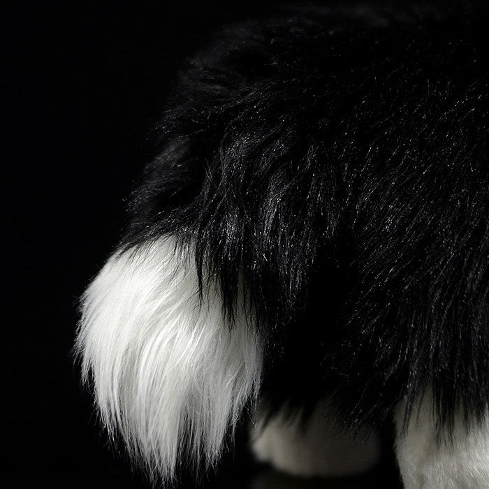 Simulation dog doll cute border collie doll simulation animal plush toy model gift