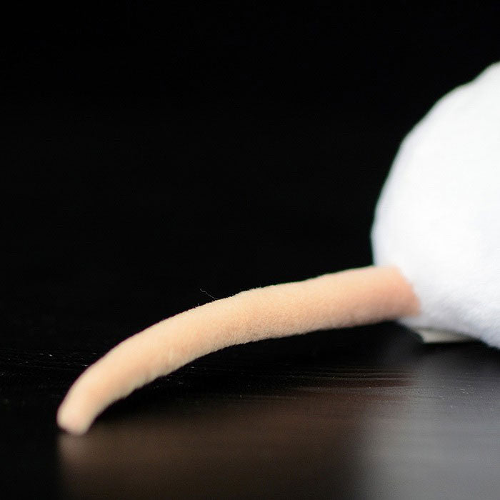 Super soft white mouse mouse plush toy mouse doll simulation animal plush toy 17CM