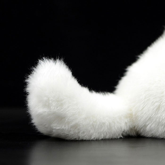 Simulation white fox doll arctic fox doll plush toy simulation animal model