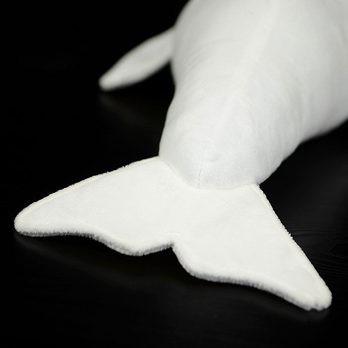 Cute white whale doll simulation white whale doll simulation animal plush toy model gift