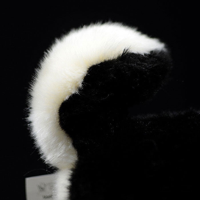 Cute dog doll simulation black Shiba dog doll standing posture dog plush toy simulation animal 28CM