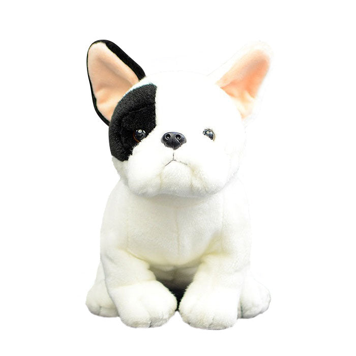 Cute dog doll simulates French Bulldog doll squatting dog plush toy 28cm