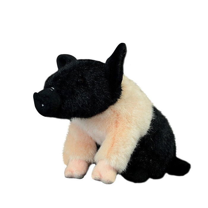 Super cute black pig cute little pig doll simulation pig simulation animal plush toy 20CM
