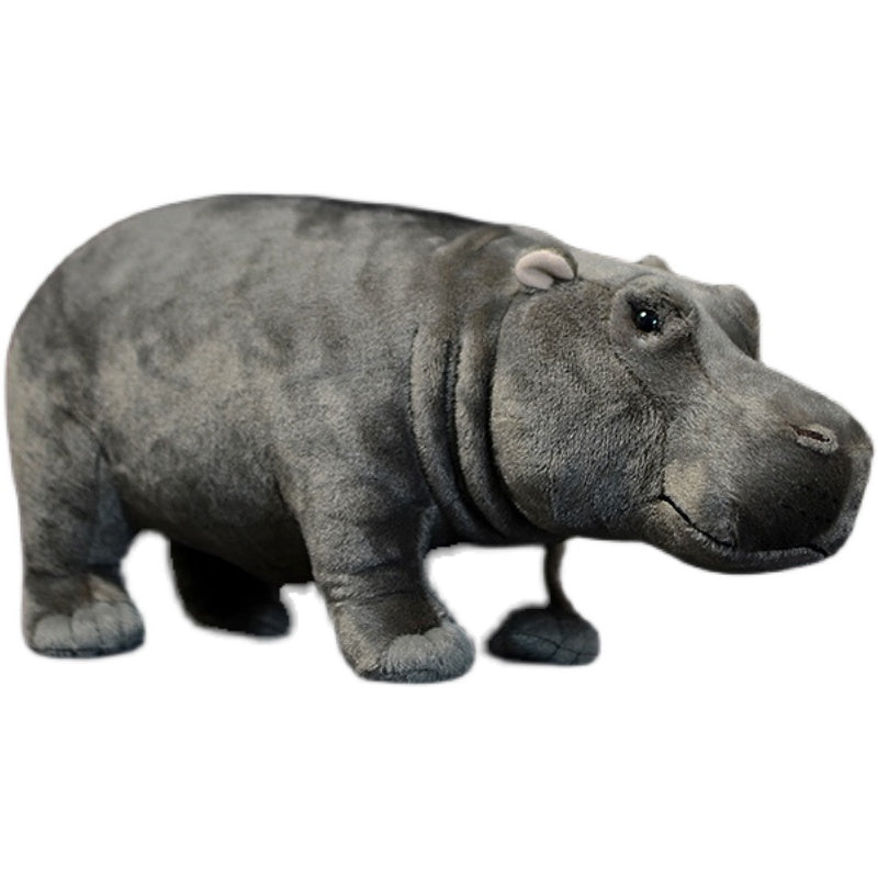 Simulated standing Hippo bears plush toy doll lovely doll animal model gift