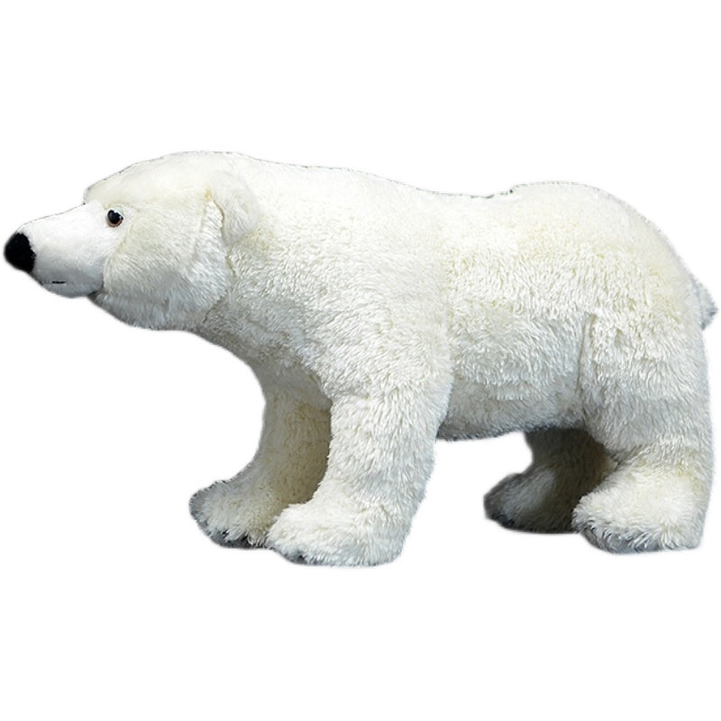 Simulated standing big polar bears plush toy white doll lovely doll animal model gift