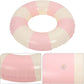 LULEZON Classic Striped Swim Ring Pool Floats Rings Inflatable Tube Toy