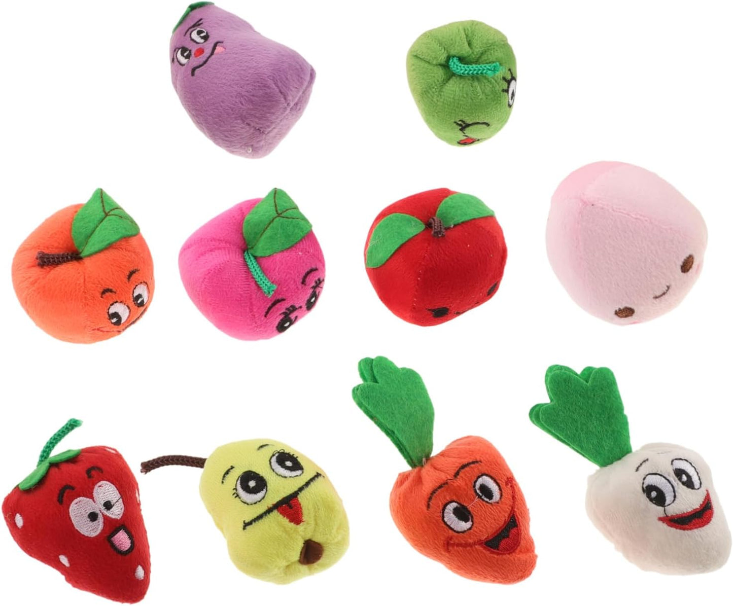 LULEZON 10 PCS Finger puppets Finger Toys Cute Fruit Finger Puppets Fun Toy for Kids