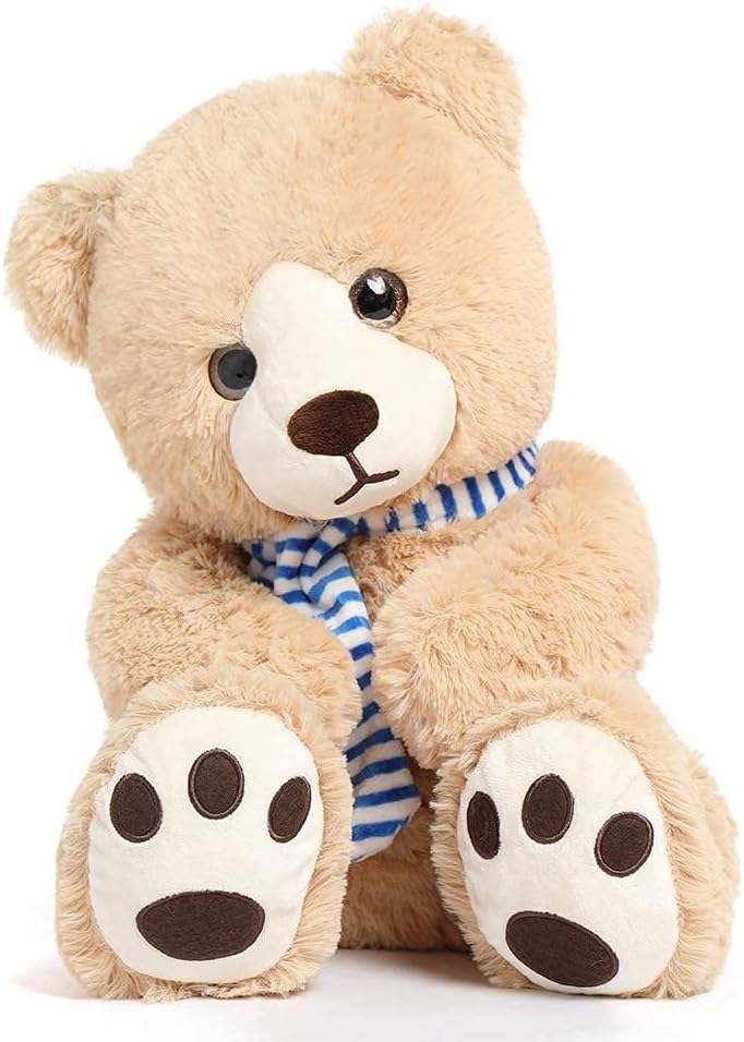 LULEZON Teddy Bear Stuffed Animal, Big Teddy Bear Plush Toys with Scarfd Kids 24 Inch