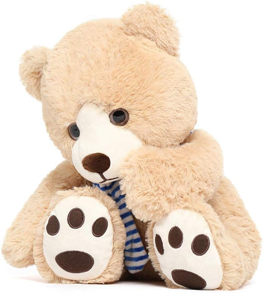 LULEZON Teddy Bear Stuffed Animal, Big Teddy Bear Plush Toys with Scarfd Kids 24 Inch