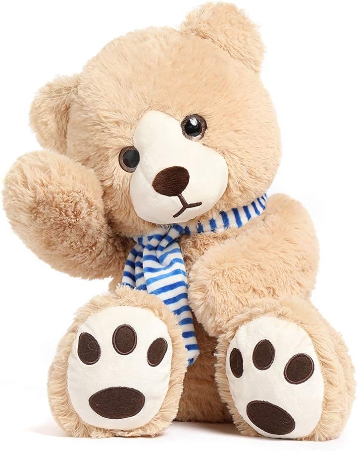 LULEZON Teddy Bear Stuffed Animal, Big Teddy Bear Plush Toys with Scarfd Kids 24 Inch