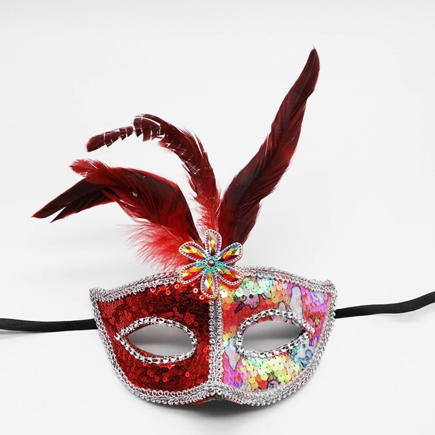 LULEZON Carnival Faux Feather Mask Masquerade Party Costume masks
